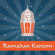 Ramadan Kareem. Greeting card.