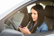 Danger - using smartphone and driving