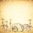 Vektor: Vintage Sea Background Vintage Sea Background