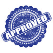Seal of approval(quality check) grunge vector on white backgroun