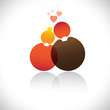 Boyfriend & girlfriend(romeo, juliet) icon(symbol)-vector graphi
