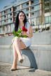 Photo: Best present - woman with roses Best present - woman with roses