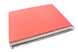 Red spiral notebook