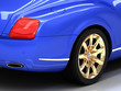 Illustration: Premium blue car Premium blue car