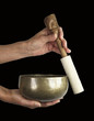 Photo: Sound healer using Singing Bowl Sound healer using Singing Bowl