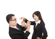 Photo: Young business woman angry with her colleague Young business woman angry with her colleague