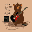 Music flyer or background
