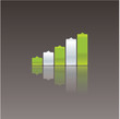 Vector little arrows. Uptrend. Graphic sign with clean design.