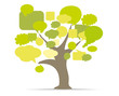 Vektor: arbre réseau social arbre réseau social