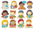Set Of Cute Characters For Web Menu