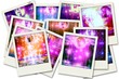 Abstract disco balls_polaroids.