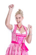 Foto: Lachendes junges Mädchen auf dem Oktoberfest in München Lachendes junges Mädchen auf dem Oktoberfest in München