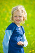 girl in  spring- meadow
