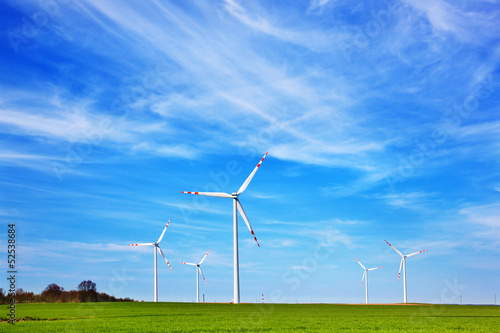 Photo: Wind turbines farm Wind turbines farm