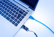 Network cable to connect the network to the laptop and usb pen d