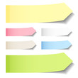 6 Narrow Stick Notes Arrows