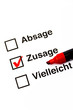 Checkliste und Stift