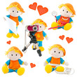 Puppen - Set - Berufe