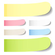 6 Narrow Stick Notes Rounded