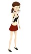 3d render of cartoon character with toothbrush