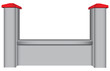 Segment concrete fence