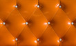 Orange leather sofa