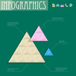 3D geometric design template for infographics