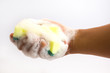 Sponge in hand