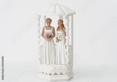 Photo: Female wedding couple topper Female wedding couple topper