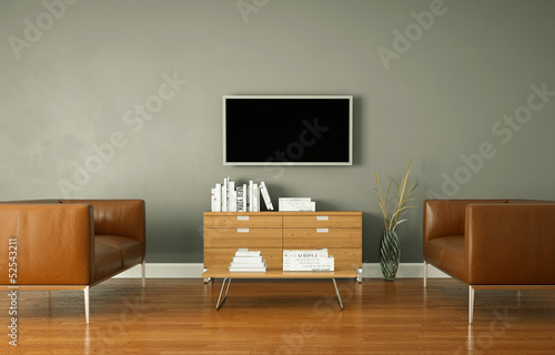 Illustration: Wohndesign - modernes Wohnzimmer Wohndesign - modernes Wohnzimmer