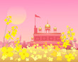 gurdwara at sunset