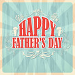 vector illustration of Happy Father's Day Background