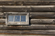 Village house wall with small window