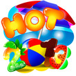 Hot summer 2013 illustration