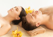 couple in spa