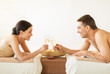 couple in spa