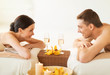 couple in spa