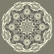 Vektor: Circle lace ornament, round ornamental geometric doily pattern Circle lace ornament, round ornamental geometric doily pattern