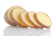 Red sliced potatoes