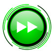 scroll green circle glossy icon