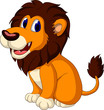 cute lion cartoon expression