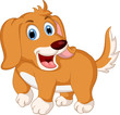 Vektor: cute little dog cartoon expression cute little dog cartoon expression