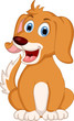 cute little dog cartoon expression