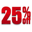 25 percent off digits