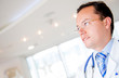 Thoughtful doctor