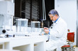 Senior male researcher carrying out scientific research in a lab