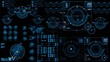 Pantalla de mandos futurista