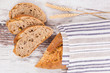 Delicious dark bread.