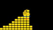 Graph with Colombia map flag animation