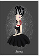 Zodiac horoscope sign Scorpio with a beautiful girl